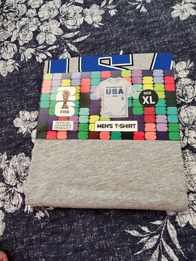 Men's Grey T-Shirt - USA World Cup 2026 Soccer Fifa Graphic, XL
